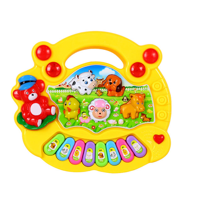 Farm Animal Keyboard Musical Instrument Toy - Shoppers Haven  - Baby Toys     