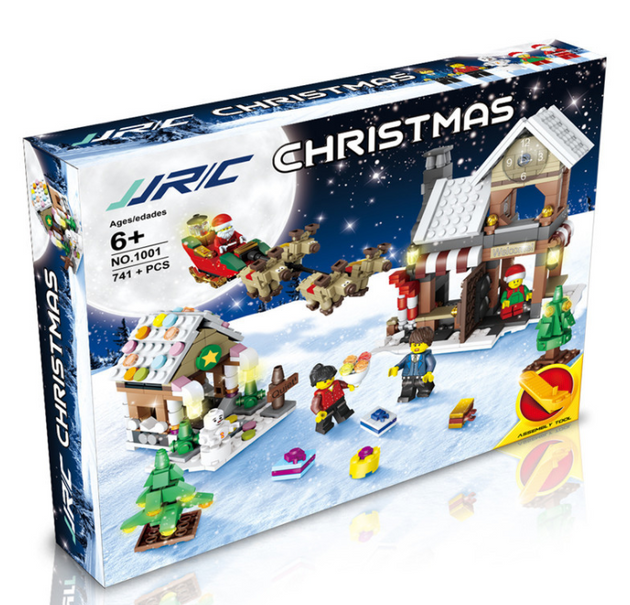 Christmas Scene Building Block - Shoppers Haven  - Blocks & Puzzles     