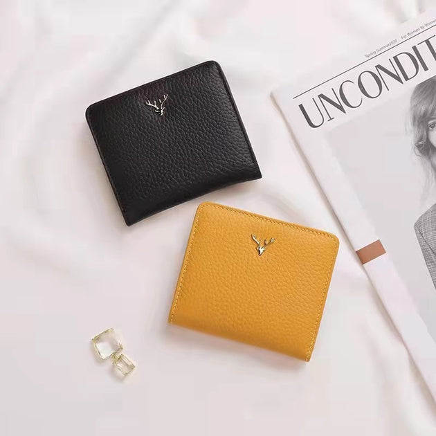 Foldable Leather Mini Wallet - Shoppers Haven  - Handbag & Clutch     