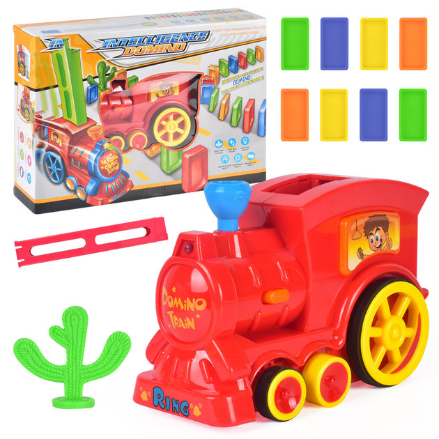 Transparent Domino Toy Train For Children - Shoppers Haven  - Blocks & Puzzles     