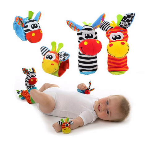 Baby Socks with Built-in Rattler - Shoppers Haven  - Baby Toys     