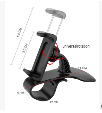 360 Degree Rotation Universal Car Phone Holder - Shoppers Haven  - Holder&Stand     