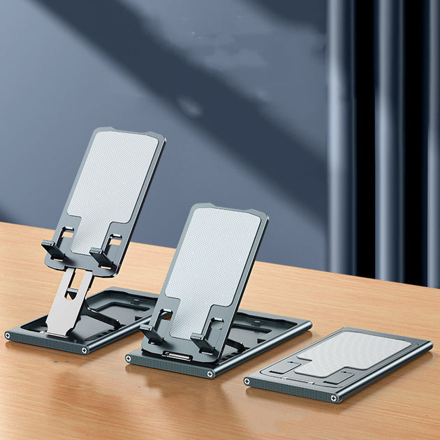 Aluminium Alloy Mobile Phone Stand for Desktop Portable Foldable - Shoppers Haven  - Holder&Stand     