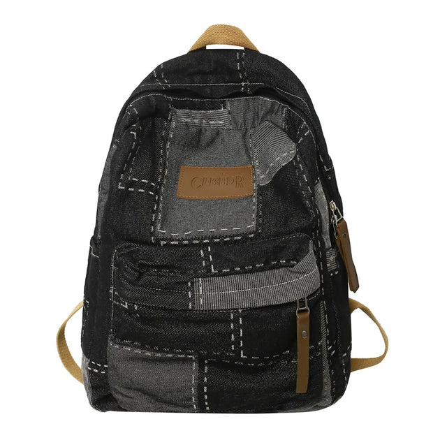 Large Capacity Denim Backpack - Shoppers Haven  - Fashion Backpack     