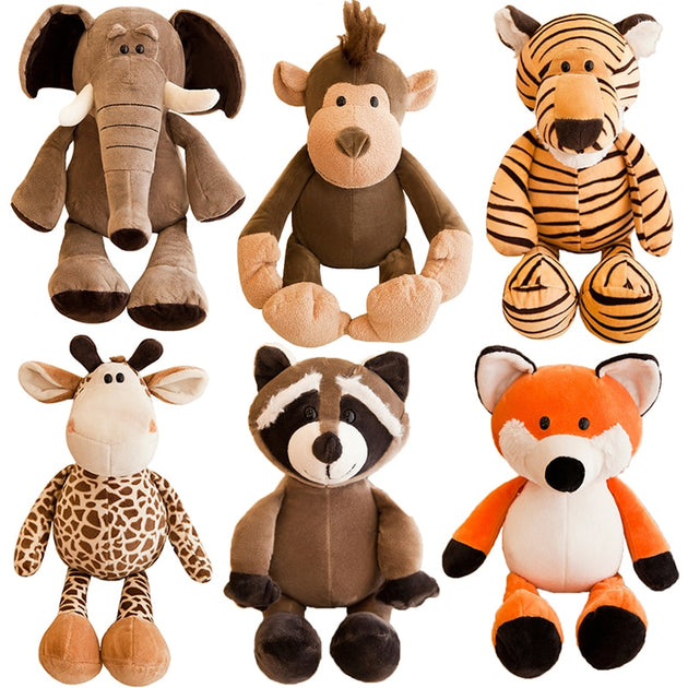 Jungle Animal Plush Toys - Shoppers Haven  - Soft Toys     