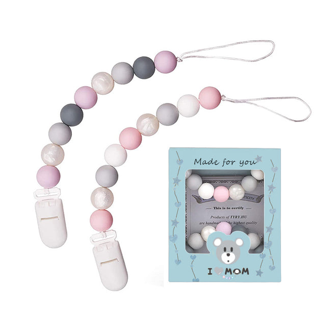 Teething Chain with a clip - Shoppers Haven  - Baby Toys     
