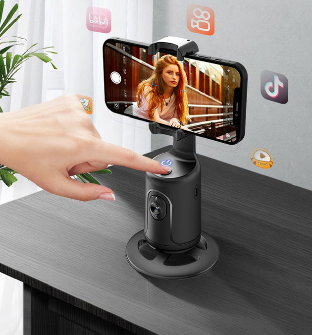 360 Degree Cross Border Ai Intelligent Humanoid Recognition And Tracking Face Tracking Holder Phone Holder - Shoppers Haven  - Holder&Stand     