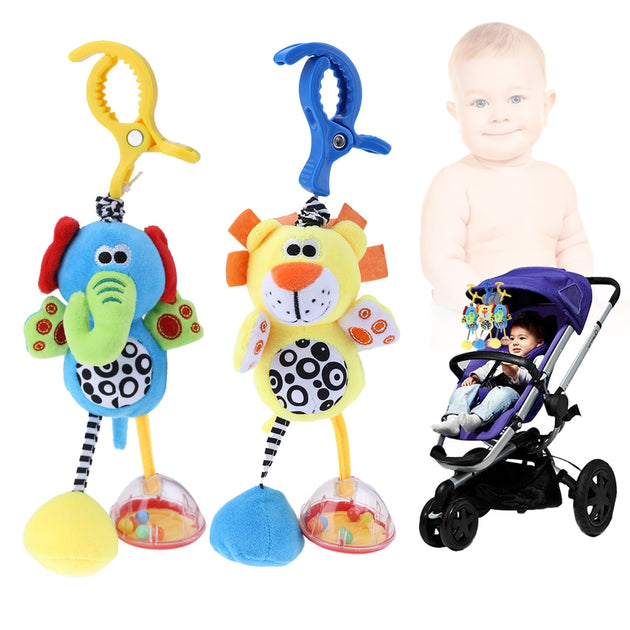 Stroller Pram Crib Soft & Plush Hanging Toy - Shoppers Haven  - Baby Toys     