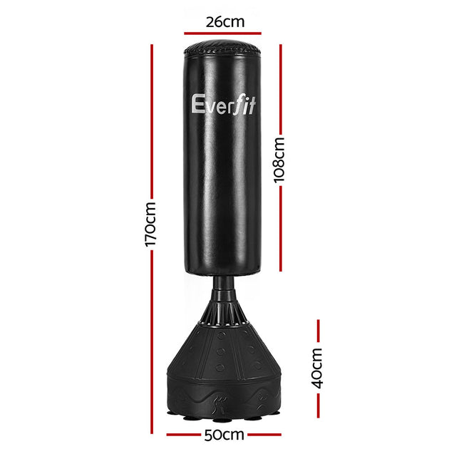 Everfit Boxing Bag Stand Punching Bags 170CM Home Gym Training Equipment MMA - Shoppers Haven  - Sports & Fitness > Fitness Accessories     