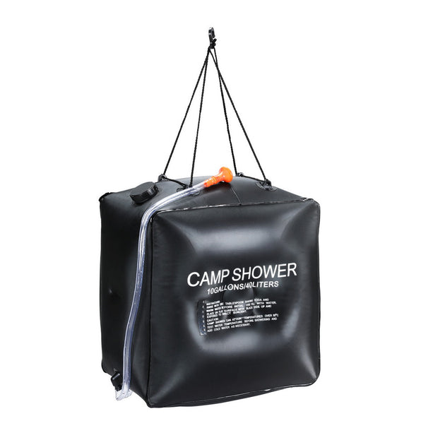 Weisshorn Camping Shower Bag 40L Black - Shoppers Haven  - Outdoor > Camping     
