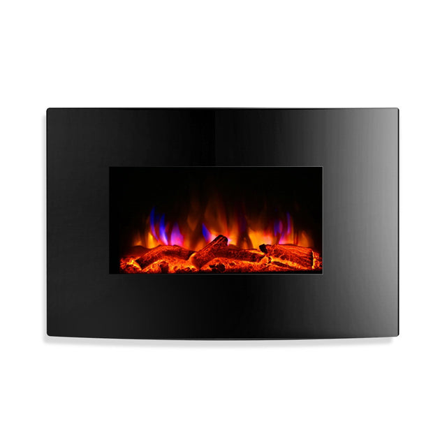 Devanti Electric Fireplace Fire Heater 2000W - Shoppers Haven  - Appliances > Heaters     
