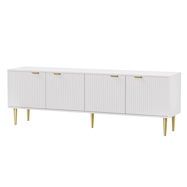 Artiss TV Cabinet Entertainment Unit Stand Storage 180CM White - Shoppers Haven  - Furniture > Living Room     
