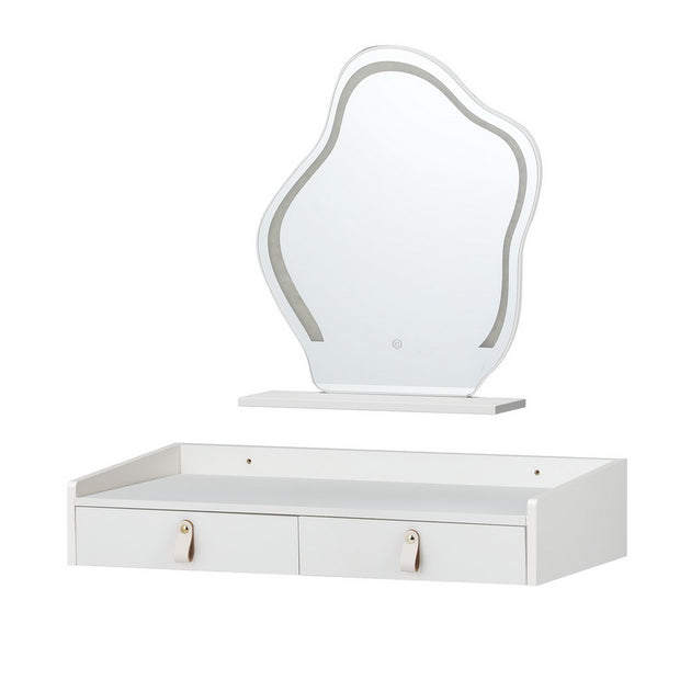 Artiss Dressing Table Floating LED White Daphne - Shoppers Haven  - Furniture > Bedroom     