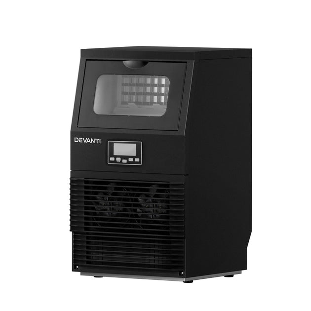 Devanti Commercial Ice Maker Cube Machine 30kg - Shoppers Haven  - Appliances > Kitchen Appliances     