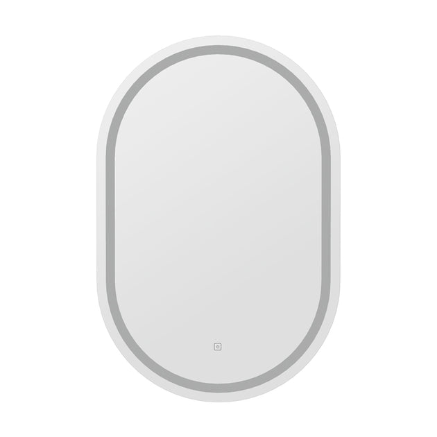 Embellir LED Wall Mirror With Light 50X75CM Bathroom Decor Oval Mirrors Vanity - Shoppers Haven  - Health & Beauty > Makeup Mirrors     