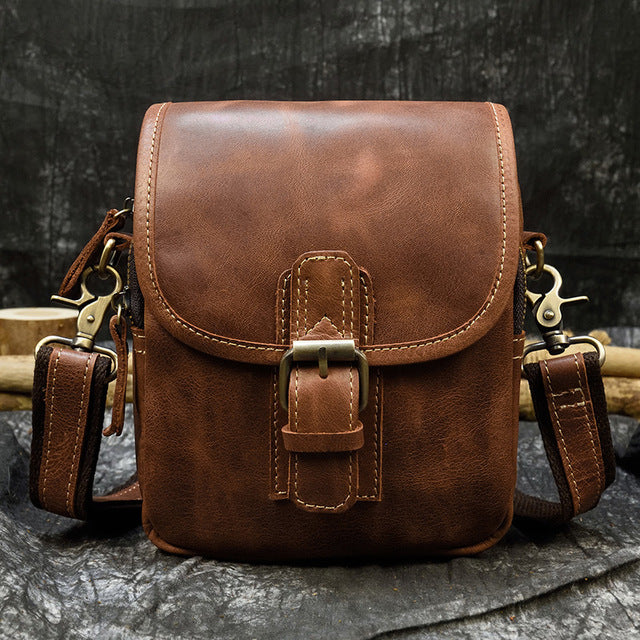 Unisex Vintage PU Leather Bag - Shoppers Haven  - Backpack     