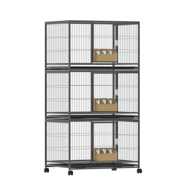 i.Pet Bird Cage Large Bird Cages Aviary Budgie Perch Cage Parrot Pet Stand Wheels - Shoppers Haven  - Pet Care > Bird     