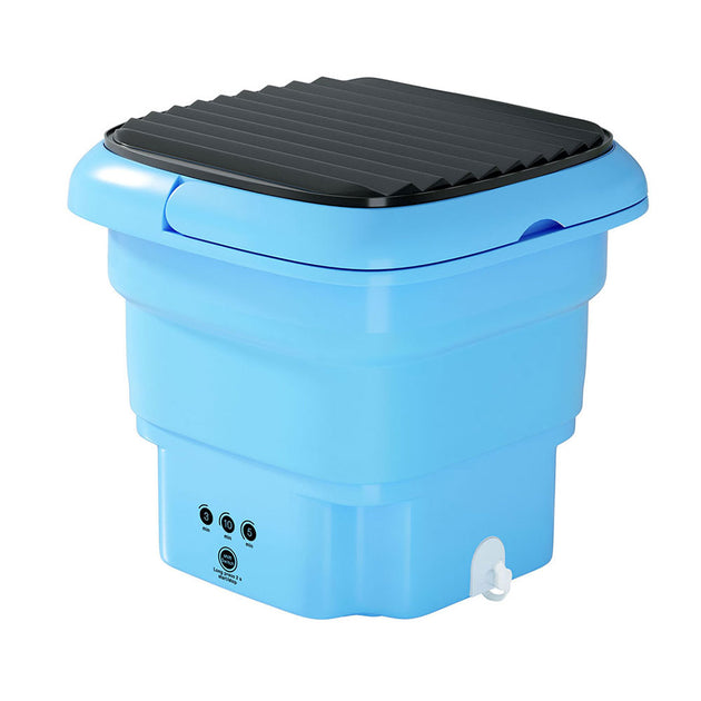 Devanti Portable Washing Machine 4.5L Blue - Shoppers Haven  - Appliances > Washers & Dryers     