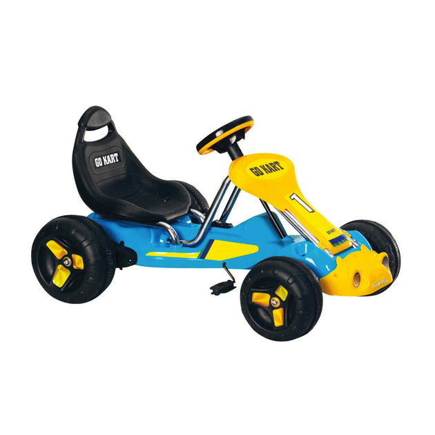 Pedal Powered Go-Kart for Children (Black) Ride & Steer/ 4-Wheel Vehicle - Shoppers Haven  - Baby & Kids > Ride on Cars, Go-karts & Bikes     