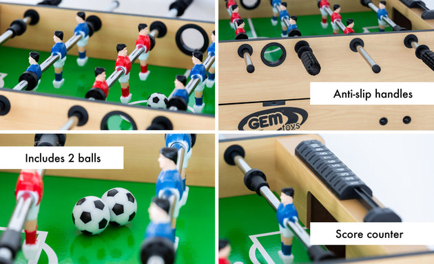 4-in-1 Games - Soccer, Table Tennis, Slide Hockey and Billiard Table - Shoppers Haven  - Baby & Kids > Toys     