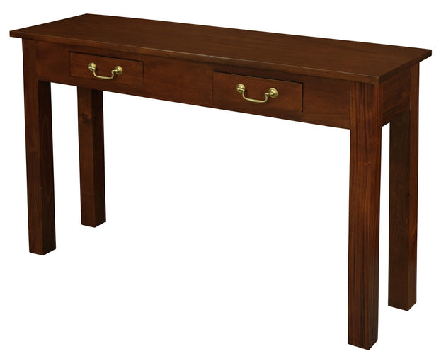 2 Drawer Straight Leg Sofa/Hall Table (Mahogany) - Shoppers Haven  - Home & Garden > Decor     