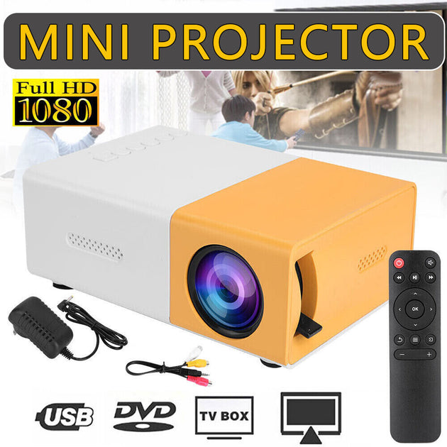 Mini Projector HDMI USB LED HD 1080P Home Cinema Portable Pocket Projector Party - Shoppers Haven  - Audio & Video > Projectors & Accessories     