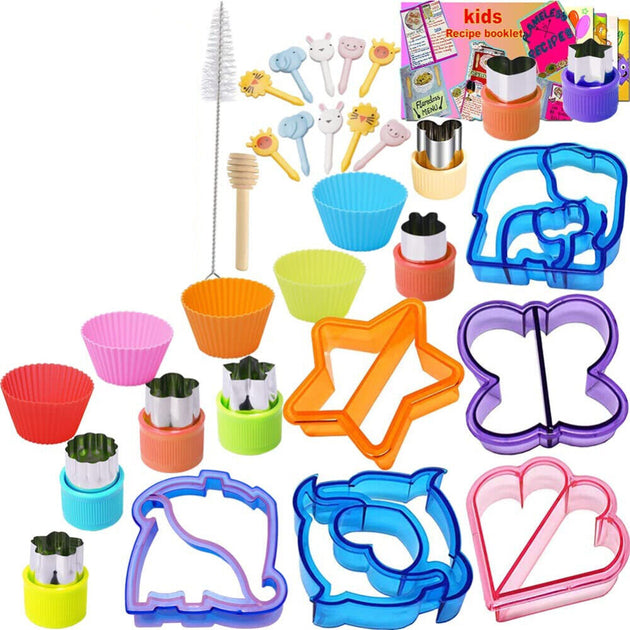 31 PCS Sandwich Cutter Kids DIY Toast Mold Bread Food Moulds Xmas Gift - Shoppers Haven  - Home & Garden > Kitchenware     