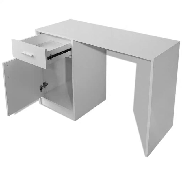 EKKIO Office Computer Desk with 1 Drawer (White) EK-CD-100-LD - Shoppers Haven  - Furniture > Office     