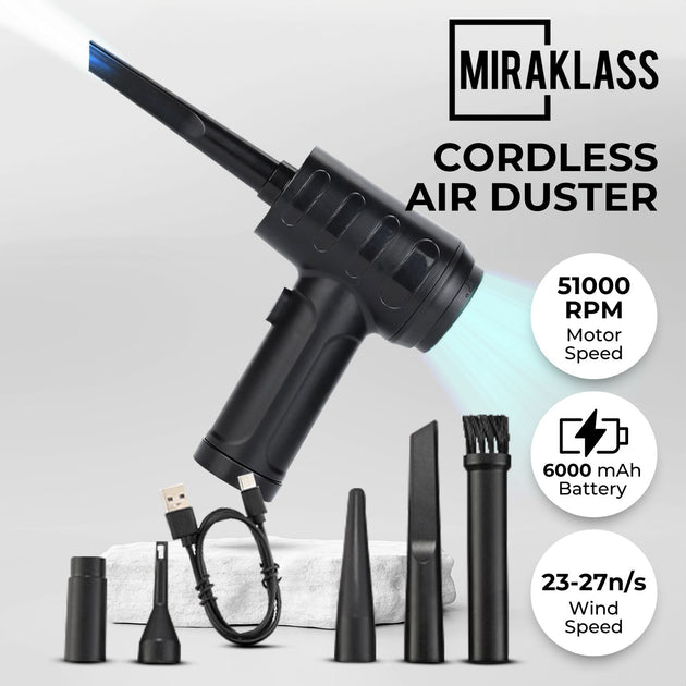 MIRAKLASS 51000RPM Wireless Dust Blower (6000mah) - Shoppers Haven  - Appliances > Vacuum Cleaners     