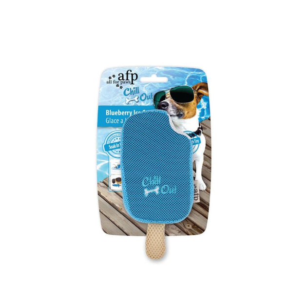 Dog Drinking Sponge Soak - Blueberry Ice Cream Shape Chew Play Toy AFP - Blue - Shoppers Haven  - Pet Care > Toys     