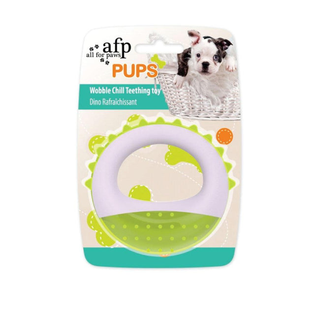 Puppy Teething Toy Ring - Dog Dental Gel Cold Chew - Wobble Chill Toys AFP - Shoppers Haven  - Pet Care > Toys     