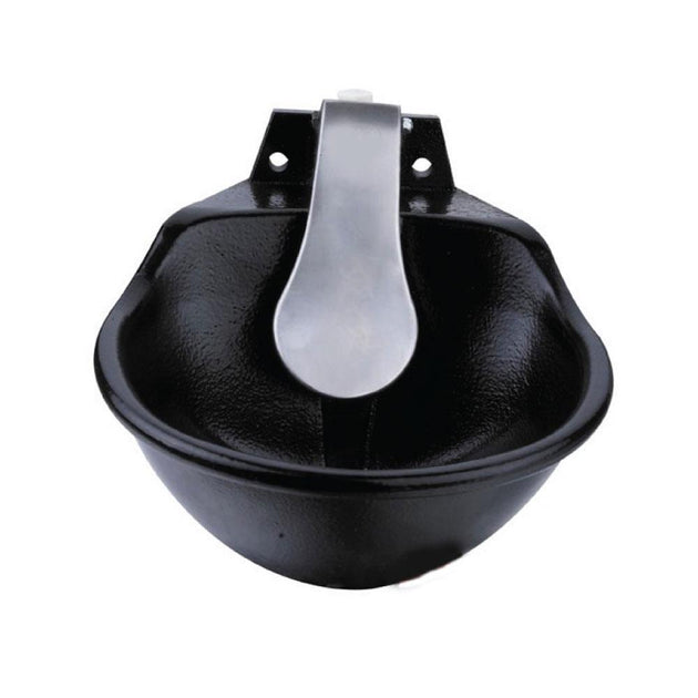 21.5cm Cattle Drinking Bowl - Iron Cast Mounted Automatic Water Cow Horse Trough - Shoppers Haven  - Pet Care > Farm Supplies     