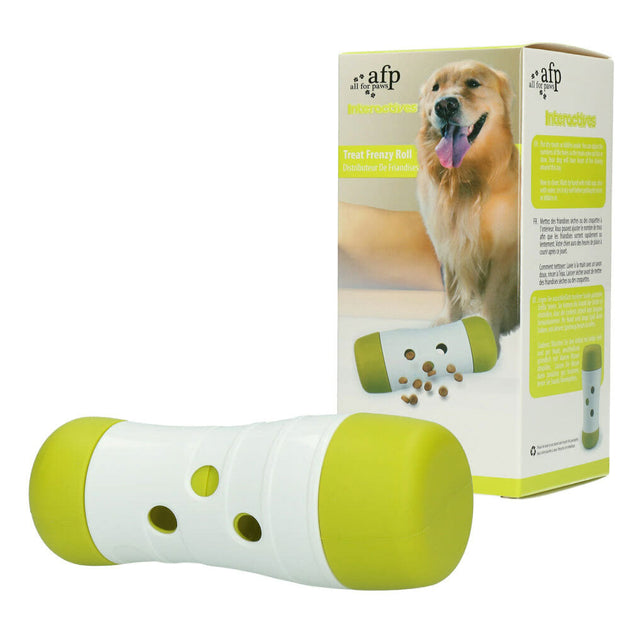 Dog Treat Frenzy Roll - Interactive Dispenser Feeder Toy All For Paws Pet - Shoppers Haven  - Pet Care > Pet Food     