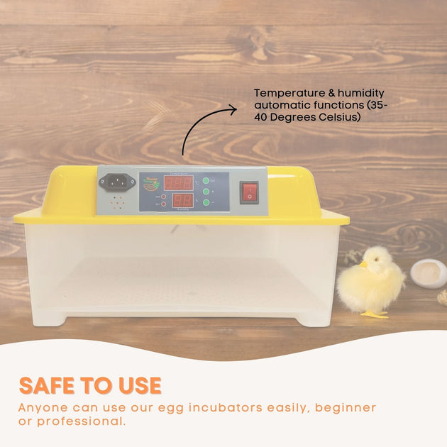 Electric 24 Egg Incubator + Accessories Hatching Eggs Chicken Quail Duck - Shoppers Haven  - Pet Care > Farm Supplies     
