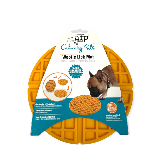 Dog Woofle Lick Mat - Food and Treat Sticky Slow Feeder Pad - Calming Toy - Shoppers Haven  - Pet Care > Pet Food     