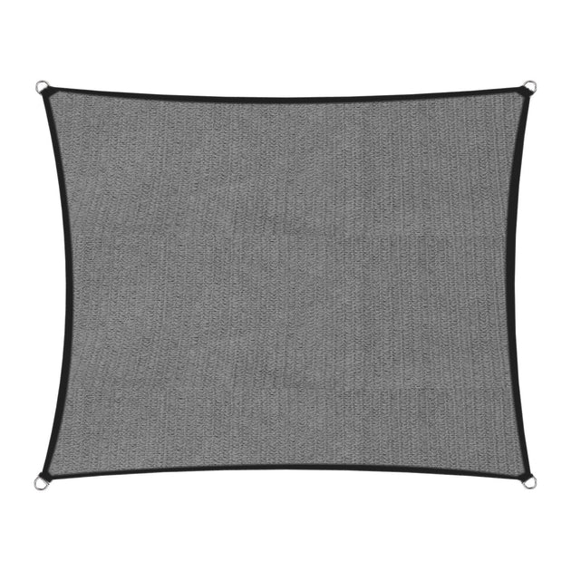 Wallaroo 280gsm Outdoor Sun Shade Sail Canopy Grey Square 2.5m X 2.5m - Shoppers Haven  - Home & Garden > Shading     