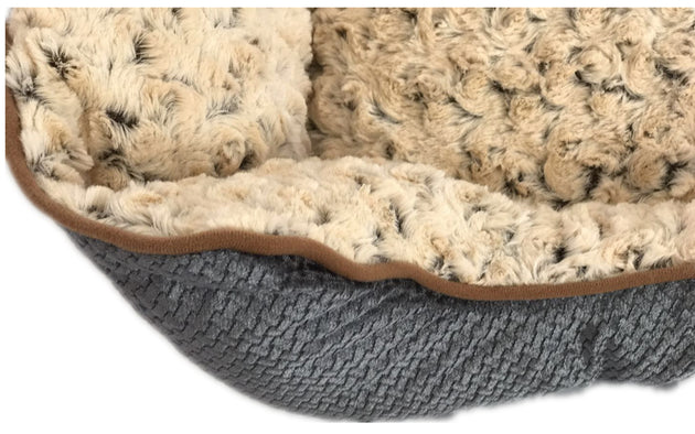 Large Washable Soft Pet Dog Cat Bed Cushion Mattress-Grey - Shoppers Haven  - Pet Care > Cat Supplies     