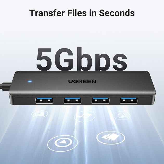 UGREEN 25851 4-Port USB 3.0 Hub - Shoppers Haven  - Electronics > USB Gadgets     
