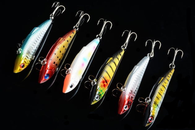 6x 8cm Vib Bait Fishing Lure Lures Hook Tackle Saltwater - Shoppers Haven  - Outdoor > Fishing     