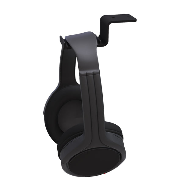 Kanto HH Universal Under Desk Headphone Hook, Black - Shoppers Haven  - Audio & Video > Speakers     