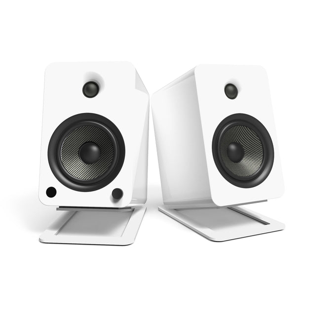 Kanto S6W Angled Desktop Speaker Stands for Large Speakers - Pair, White - Shoppers Haven  - Audio & Video > Speakers     