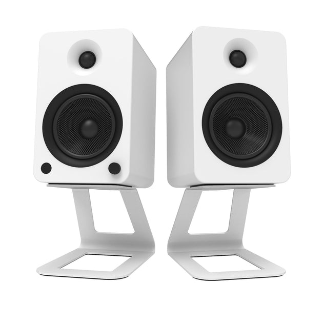 Kanto SE6W Elevated Desktop Speaker Stands for Large Speakers - Pair, White - Shoppers Haven  - Audio & Video > Speakers     