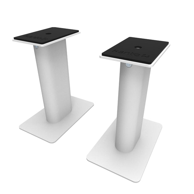 Kanto SP9W 9" Tall Universal Desktop Speaker Stand - Pair, White - Shoppers Haven  - Audio & Video > Speakers     