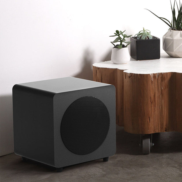 Kanto SUB8 300W 8" Sealed Powered Subwoofer, Matte Black - Shoppers Haven  - Audio & Video > Speakers     
