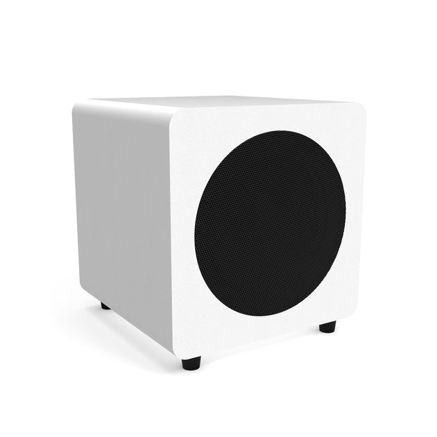 Kanto SUB8 300W 8" Sealed Powered Subwoofer, Matte White - Shoppers Haven  - Audio & Video > Speakers     
