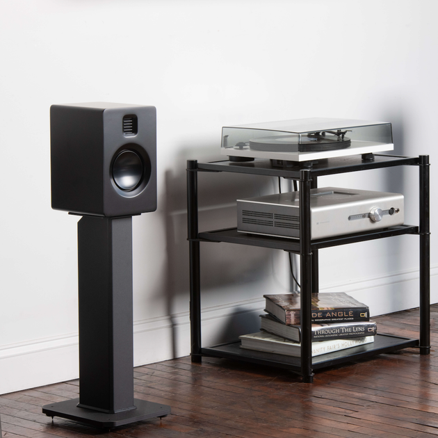 Kanto SX22 22" Tall Fillable Speaker Stands with Isolation Feet - Pair, Black - Shoppers Haven  - Audio & Video > Speakers     