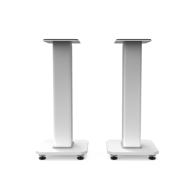Kanto SX22W 22" Tall Fillable Speaker Stands with Isolation Feet - Pair, White - Shoppers Haven  - Audio & Video > Speakers     