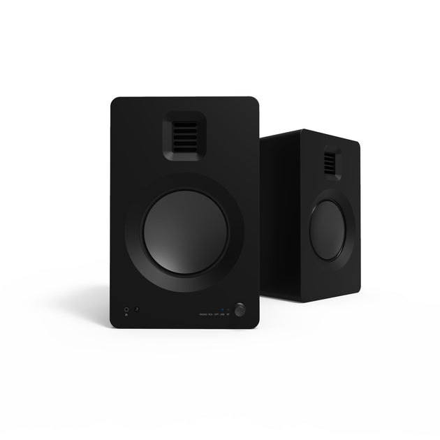 Kanto TUK 260W Powered Bookshelf Speakers with Headphone Out, USB Input, Dedicated Phono Pre-amp, Bluetooth - Pair, Matte Black - Shoppers Haven  - Audio & Video > Speakers     