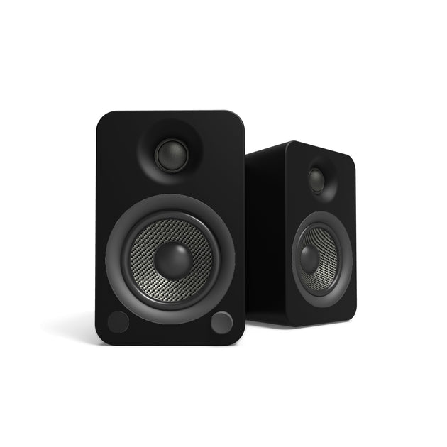 Kanto YU4 140W Powered Bookshelf Speakers with Bluetooth® and Phono Preamp - Pair, Matte Black - Shoppers Haven  - Audio & Video > Speakers     