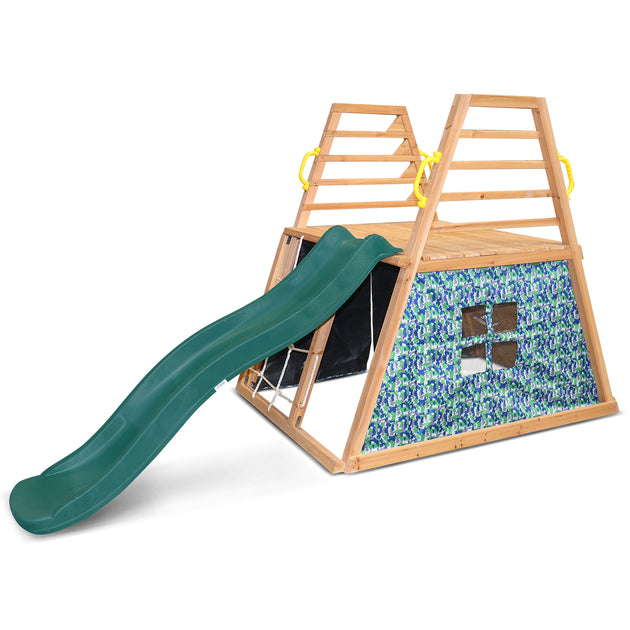 Lifespan Kids Cooper Climbing Frame with 1.8m Green Slide - Shoppers Haven  - Baby & Kids > Toys     